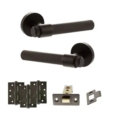 Click Here To Enlarge This Photo Of Atlantic - SPR165UDB Senza Pari Fasana Door Handle Pack - Urban Dark Bronze