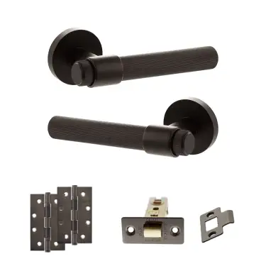Click Here To Enlarge This Photo Of Atlantic - SPR165UDB Senza Pari Fasana Door Handle Pack - Urban Dark Bronze