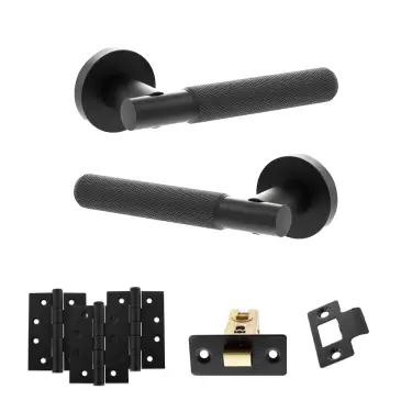 Click Here To Enlarge This Photo Of Atlantic - SPR170MB Senza Pari Rosarno Door Handle Pack - Matt Black