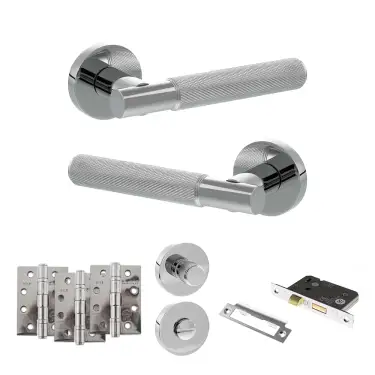 Click Here To Enlarge This Photo Of Atlantic - SPR170PC Senza Pari Rosarno Door Handle Pack - Polished Chrome