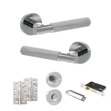 Click Here To Enlarge This Photo Of Atlantic - SPR170PC Senza Pari Rosarno Door Handle Pack - Polished Chrome