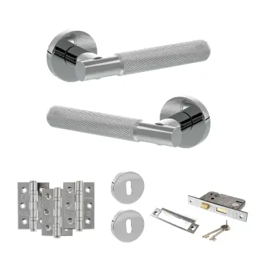 Click Here To Enlarge This Photo Of Atlantic - SPR170PC Senza Pari Rosarno Door Handle Pack - Polished Chrome
