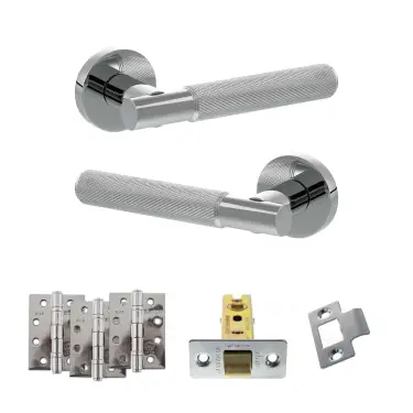 Click Here To Enlarge This Photo Of Atlantic - SPR170PC Senza Pari Rosarno Door Handle Pack - Polished Chrome