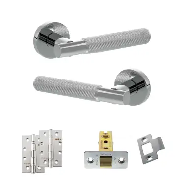 Click Here To Enlarge This Photo Of Atlantic - SPR170PC Senza Pari Rosarno Door Handle Pack - Polished Chrome