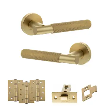 Click Here To Enlarge This Photo Of Atlantic - SPR170SB Senza Pari Rosarno Door Handle Pack - Satin Brass