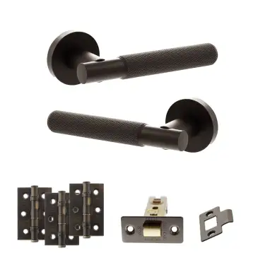 Click Here To Enlarge This Photo Of Atlantic - SPR170UDB Senza Pari Rosarno Door Handle Pack - Urban Dark Bronze