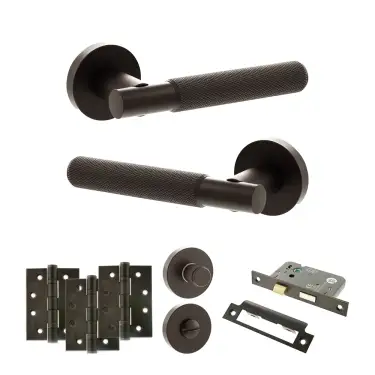 Click Here To Enlarge This Photo Of Atlantic - SPR170UDB Senza Pari Rosarno Door Handle Pack - Urban Dark Bronze