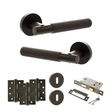 Click Here To Enlarge This Photo Of Atlantic - SPR170UDB Senza Pari Rosarno Door Handle Pack - Urban Dark Bronze