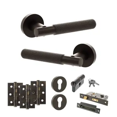 Click Here To Enlarge This Photo Of Atlantic - SPR170UDB Senza Pari Rosarno Door Handle Pack - Urban Dark Bronze