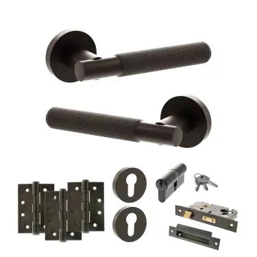 Click Here To Enlarge This Photo Of Atlantic - SPR170UDB Senza Pari Rosarno Door Handle Pack - Urban Dark Bronze