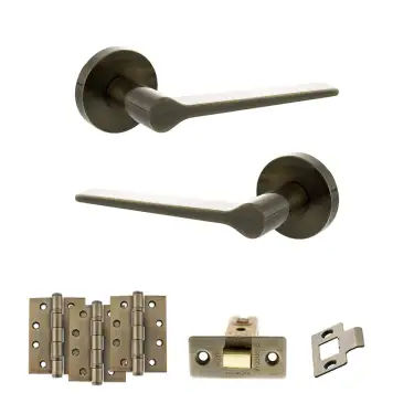 Click Here To Enlarge This Photo Of Atlantic - SPR180AB Senza Pari Laviano Door Handle Pack - Antique Brass