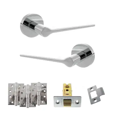 Click Here To Enlarge This Photo Of Atlantic - SPR180PC Senza Pari Laviano Door Handle Pack - Polished Chrome