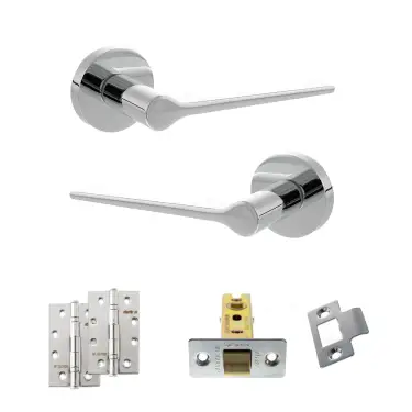 Click Here To Enlarge This Photo Of Atlantic - SPR180PC Senza Pari Laviano Door Handle Pack - Polished Chrome