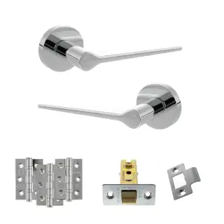 Atlantic - SPR180PC Senza Pari Laviano Door Handle Pack - Polished Chrome