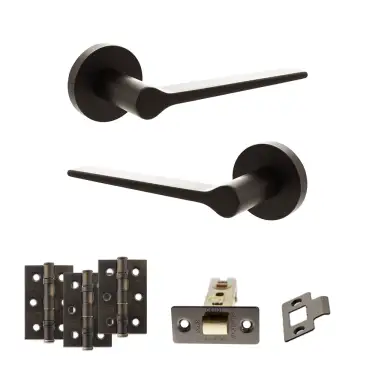 Click Here To Enlarge This Photo Of Atlantic - SPR180UDB Senza Pari Laviano Door Handle Pack - Urban Dark Bronze