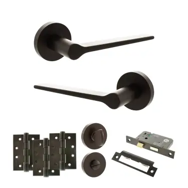 Click Here To Enlarge This Photo Of Atlantic - SPR180UDB Senza Pari Laviano Door Handle Pack - Urban Dark Bronze