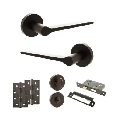 Click Here To Enlarge This Photo Of Atlantic - SPR180UDB Senza Pari Laviano Door Handle Pack - Urban Dark Bronze