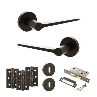 Click Here To Enlarge This Photo Of Atlantic - SPR180UDB Senza Pari Laviano Door Handle Pack - Urban Dark Bronze