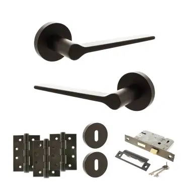 Click Here To Enlarge This Photo Of Atlantic - SPR180UDB Senza Pari Laviano Door Handle Pack - Urban Dark Bronze