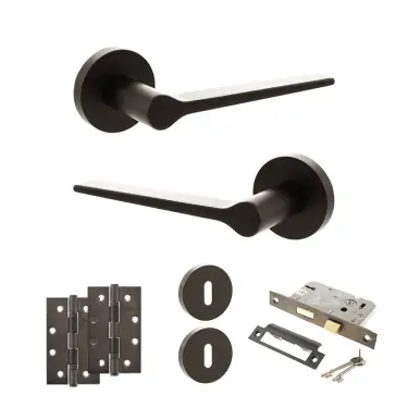 Click Here To Enlarge This Photo Of Atlantic - SPR180UDB Senza Pari Laviano Door Handle Pack - Urban Dark Bronze
