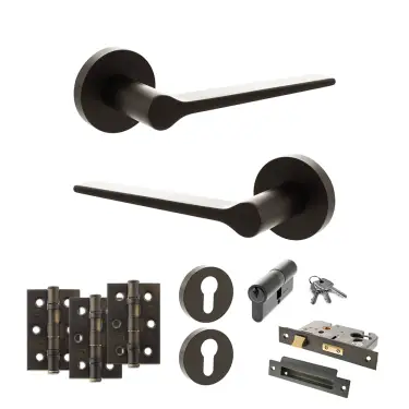 Click Here To Enlarge This Photo Of Atlantic - SPR180UDB Senza Pari Laviano Door Handle Pack - Urban Dark Bronze