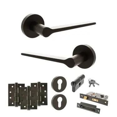 Click Here To Enlarge This Photo Of Atlantic - SPR180UDB Senza Pari Laviano Door Handle Pack - Urban Dark Bronze