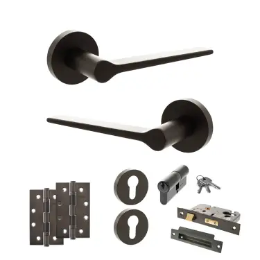 Click Here To Enlarge This Photo Of Atlantic - SPR180UDB Senza Pari Laviano Door Handle Pack - Urban Dark Bronze