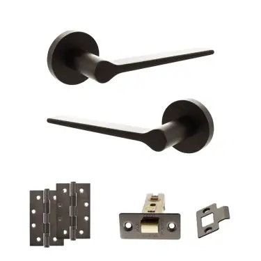 Click Here To Enlarge This Photo Of Atlantic - SPR180UDB Senza Pari Laviano Door Handle Pack - Urban Dark Bronze