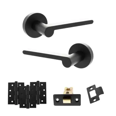 Click Here To Enlarge This Photo Of Atlantic - SPRO218MB Senza Pari Darrio Door Handle Pack - Matt Black