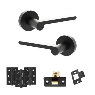 Atlantic - SPRO218MB Senza Pari Darrio Door Handle Pack - Matt Black