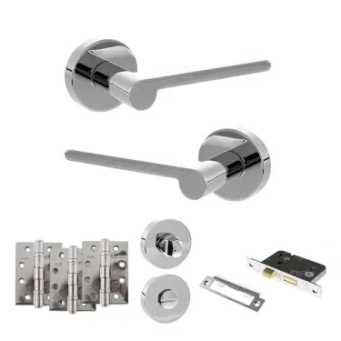 Click Here To Enlarge This Photo Of Atlantic - SPRO218PC Senza Pari Darrio Door Handle Pack - Polished Chrome