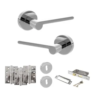 Click Here To Enlarge This Photo Of Atlantic - SPRO218PC Senza Pari Darrio Door Handle Pack - Polished Chrome