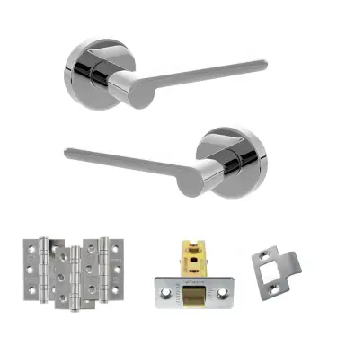 Click Here To Enlarge This Photo Of Atlantic - SPRO218PC Senza Pari Darrio Door Handle Pack - Polished Chrome