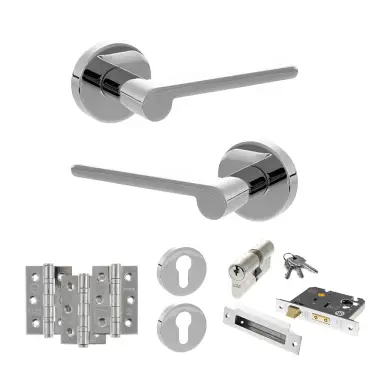 Click Here To Enlarge This Photo Of Atlantic - SPRO218PC Senza Pari Darrio Door Handle Pack - Polished Chrome