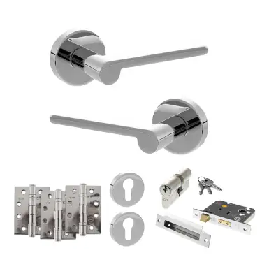 Click Here To Enlarge This Photo Of Atlantic - SPRO218PC Senza Pari Darrio Door Handle Pack - Polished Chrome