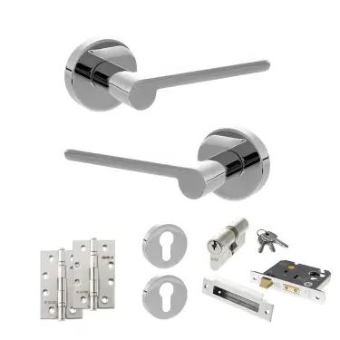 Click Here To Enlarge This Photo Of Atlantic - SPRO218PC Senza Pari Darrio Door Handle Pack - Polished Chrome