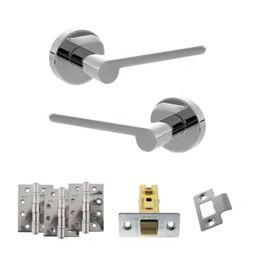 Click Here To Enlarge This Photo Of Atlantic - SPRO218PC Senza Pari Darrio Door Handle Pack - Polished Chrome