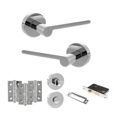 Click Here To Enlarge This Photo Of Atlantic - SPRO218PC Senza Pari Darrio Door Handle Pack - Polished Chrome