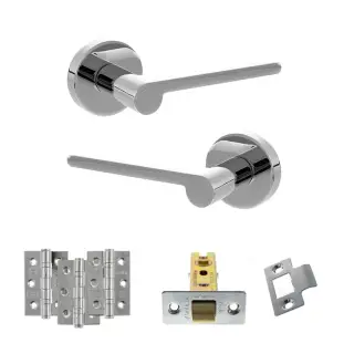Atlantic - SPRO218PC Senza Pari Darrio Door Handle Pack - Polished Chrome