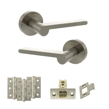 Click Here To Enlarge This Photo Of Atlantic - SPRO218SN Senza Pari Darrio Door Handle Pack - Satin Nickel