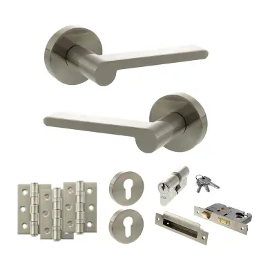 Click Here To Enlarge This Photo Of Atlantic - SPRO218SN Senza Pari Darrio Door Handle Pack - Satin Nickel