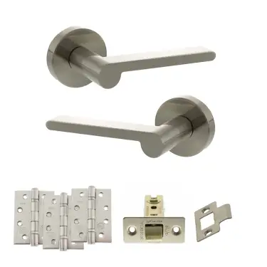 Click Here To Enlarge This Photo Of Atlantic - SPRO218SN Senza Pari Darrio Door Handle Pack - Satin Nickel