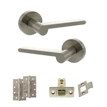 Click Here To Enlarge This Photo Of Atlantic - SPRO218SN Senza Pari Darrio Door Handle Pack - Satin Nickel
