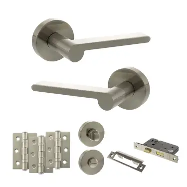 Click Here To Enlarge This Photo Of Atlantic - SPRO218SN Senza Pari Darrio Door Handle Pack - Satin Nickel