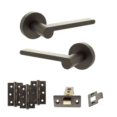 Click Here To Enlarge This Photo Of Atlantic - SPRO218UDB Senza Pari Darrio Door Handle Pack - Urban Dark Bronze