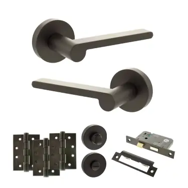 Click Here To Enlarge This Photo Of Atlantic - SPRO218UDB Senza Pari Darrio Door Handle Pack - Urban Dark Bronze