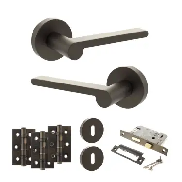 Click Here To Enlarge This Photo Of Atlantic - SPRO218UDB Senza Pari Darrio Door Handle Pack - Urban Dark Bronze