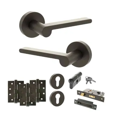 Click Here To Enlarge This Photo Of Atlantic - SPRO218UDB Senza Pari Darrio Door Handle Pack - Urban Dark Bronze