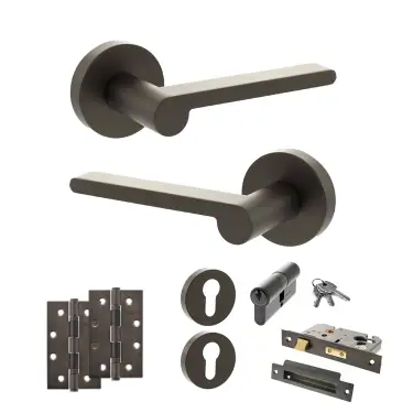 Click Here To Enlarge This Photo Of Atlantic - SPRO218UDB Senza Pari Darrio Door Handle Pack - Urban Dark Bronze