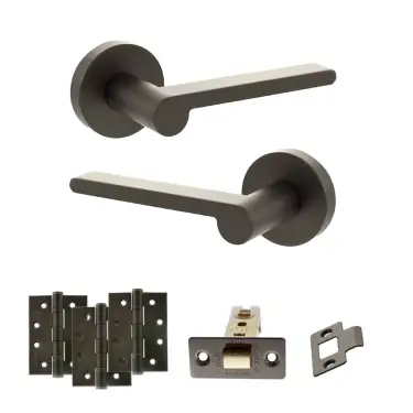 Click Here To Enlarge This Photo Of Atlantic - SPRO218UDB Senza Pari Darrio Door Handle Pack - Urban Dark Bronze